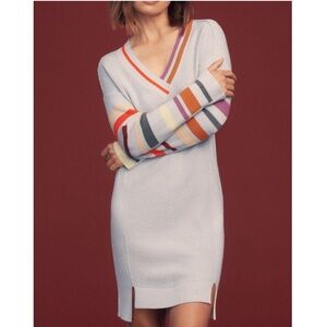 ✨FINAL SALE✨Anthropologie Daily Practice Grey Stripe Sweater Dress